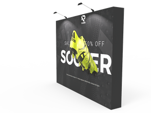 10ft Straight Expanding pop up display stand with front graphic printing - view 4