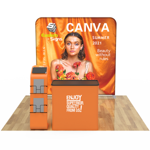 10x10ft Custom Trade Show Booth Kit 24