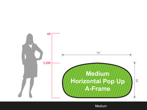 Set of 1 Medium Horizontal Pop-Up A-Frame Banner - view 4