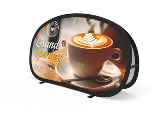 Set of 1 Small Horizontal Pop-Up A-Frame Banner