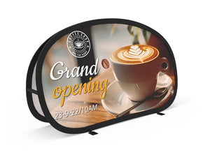 Set of 1 Small Horizontal Pop-Up A-Frame Banner - view 2