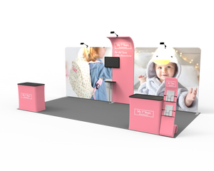 10 x 20ft Custom Trade show Booth Combo 04 - view 3