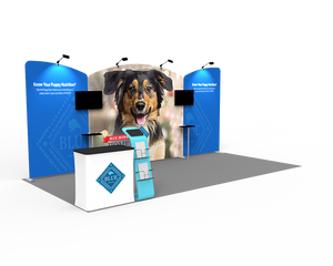 10 x 20ft Custom Trade show Booth Combo 02 - view 3
