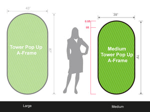 Tower Pop-Up A-Frame Banner - Medium - view 2
