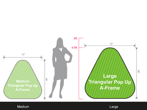 Set of 1 Large Triangular Pop-Up A-Frame Banner - view 4