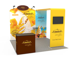 10x10ft Custom Trade Show Booth Kit 08