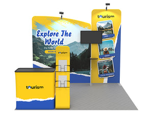 10x10ft Custom Trade Show Booth Kit 13 - view 2