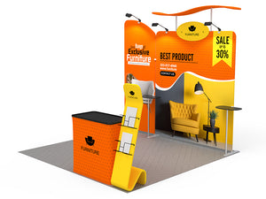 10x10ft Portable Exhibit Booth Collection R - view 3