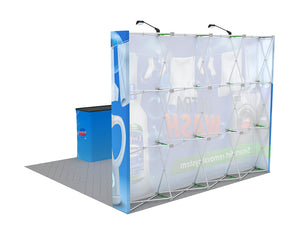 Straight - Medium 10ft - Pop Up Display Stand with Shipping Case to Podium - view 4