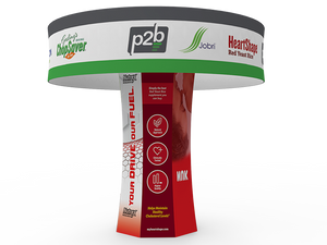 Blimp Tower Display with Octagonal Pillar - view 3