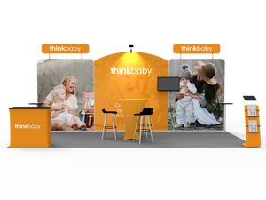 10 x 20ft Custom Trade show Booth Combo 06