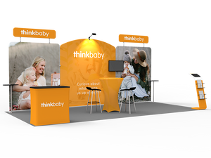 10 x 20ft Custom Trade show Booth Combo 06 - view 2