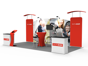 10 x 20ft Custom Trade show Booth Combo 07 - view 3