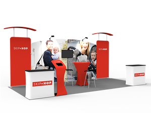 10 x 20ft Custom Trade show Booth Combo 07 - view 4