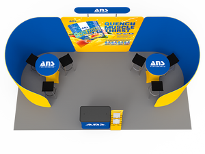 10 x 20ft Custom Trade show Booth Combo 09 - view 4