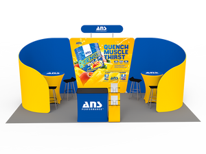 10 x 20ft Custom Trade show Booth Combo 09