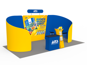 10 x 20ft Custom Trade show Booth Combo 09 - view 2
