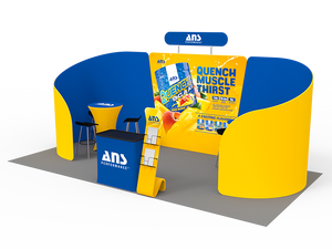 10 x 20ft Custom Trade show Booth Combo 09 - view 3