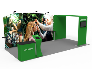 10 x 20ft Custom Trade show Booth Combo 10 - view 2
