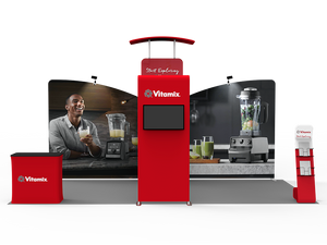 10 x 20ft Custom Trade show Booth Combo 12