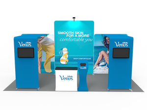 10 x 20ft Custom Trade show Booth Combo 15