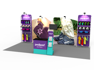 10 x 20ft Custom Trade show Booth Combo 16 - view 3
