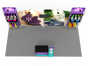 10 x 20ft Custom Trade show Booth Combo 16 - view 4