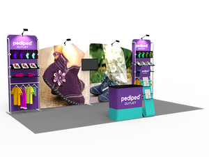 10 x 20ft Custom Trade show Booth Combo 16 - view 2