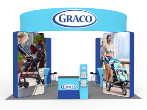 20 x 20ft Custom Trade show Booth Combo 04