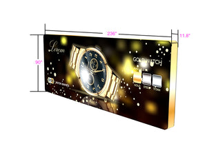 20ft Rounded Corner Free Standing CUBE LED Backlit Display - view 5
