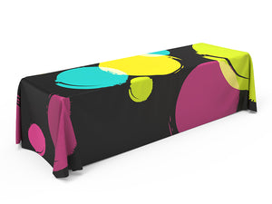 8ft Loose Fit Printed Fabric Table Cloth - view 4