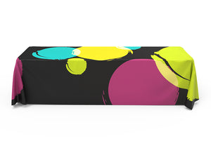 8ft Loose Fit Printed Fabric Table Cloth - view 5