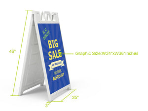 Sandwich Board A-Frame Sign - Premium - view 4