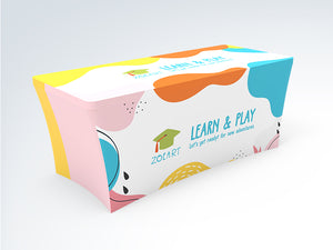 6ft Stretch Fit Branded Printing Table Cover with Zippered Back