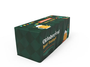 6ft Branded Printing Fitted Fabric Table Cloth - view 5