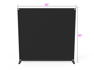 Telescopic Chroma Key Tension Fabric Backdrop 8x8ft - Black & White - view 3