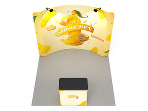 Custom Branded Curved 10ft trade show display kit 02 - view 4