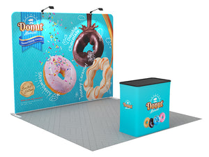 Custom Branded Straight 10ft trade show display kit 02 - view 3