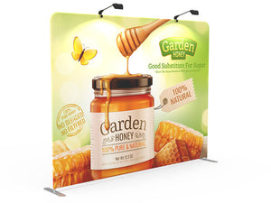 10ft Straight Tension Fabric Trade Show Display Wall - view 3