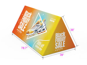 Outdoor - Medium - Triangular Tension Fabric Banner Stand - view 5