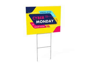 Yard Sign with H-Frame - view 3